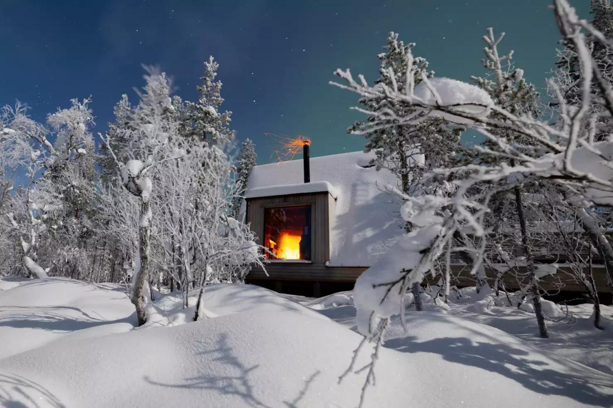 a frame cabin in lapland 15