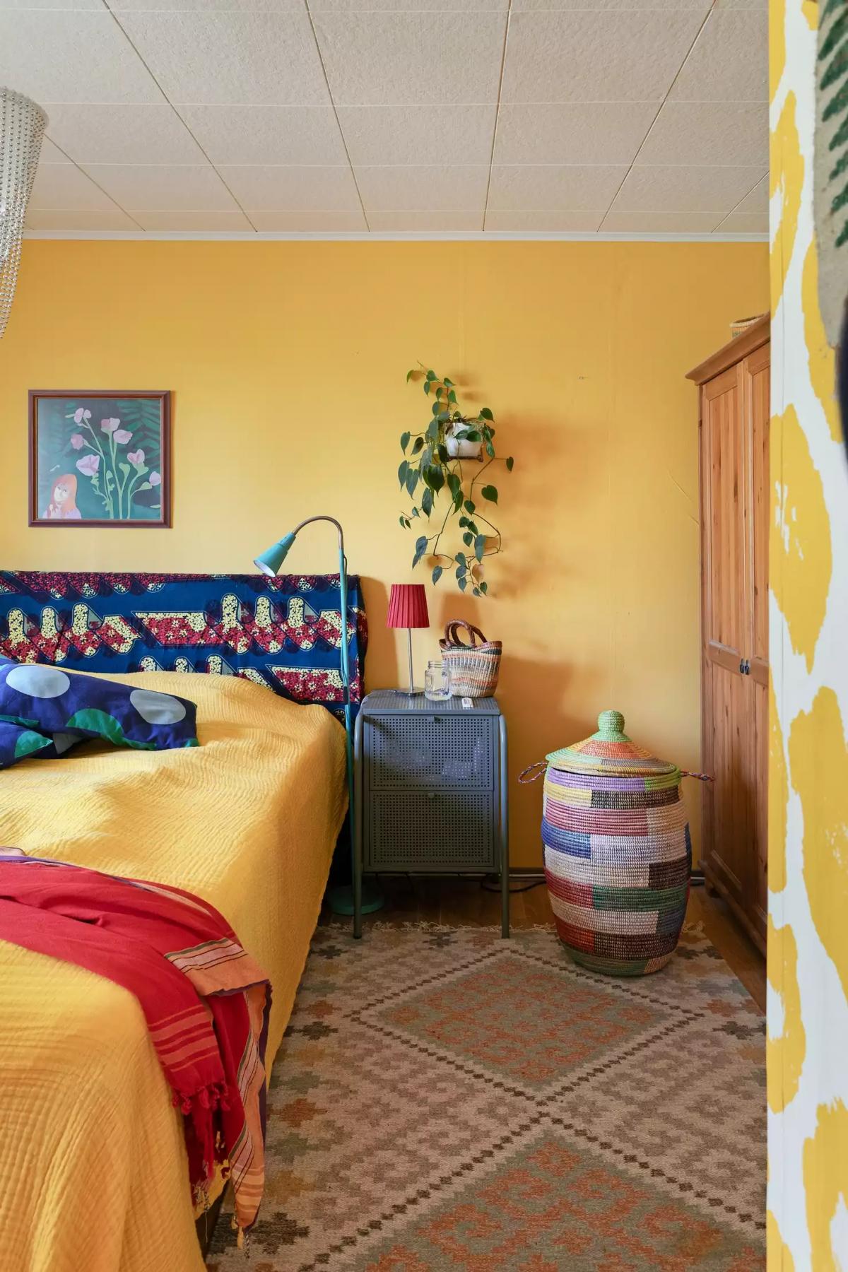 Yellow bedroom