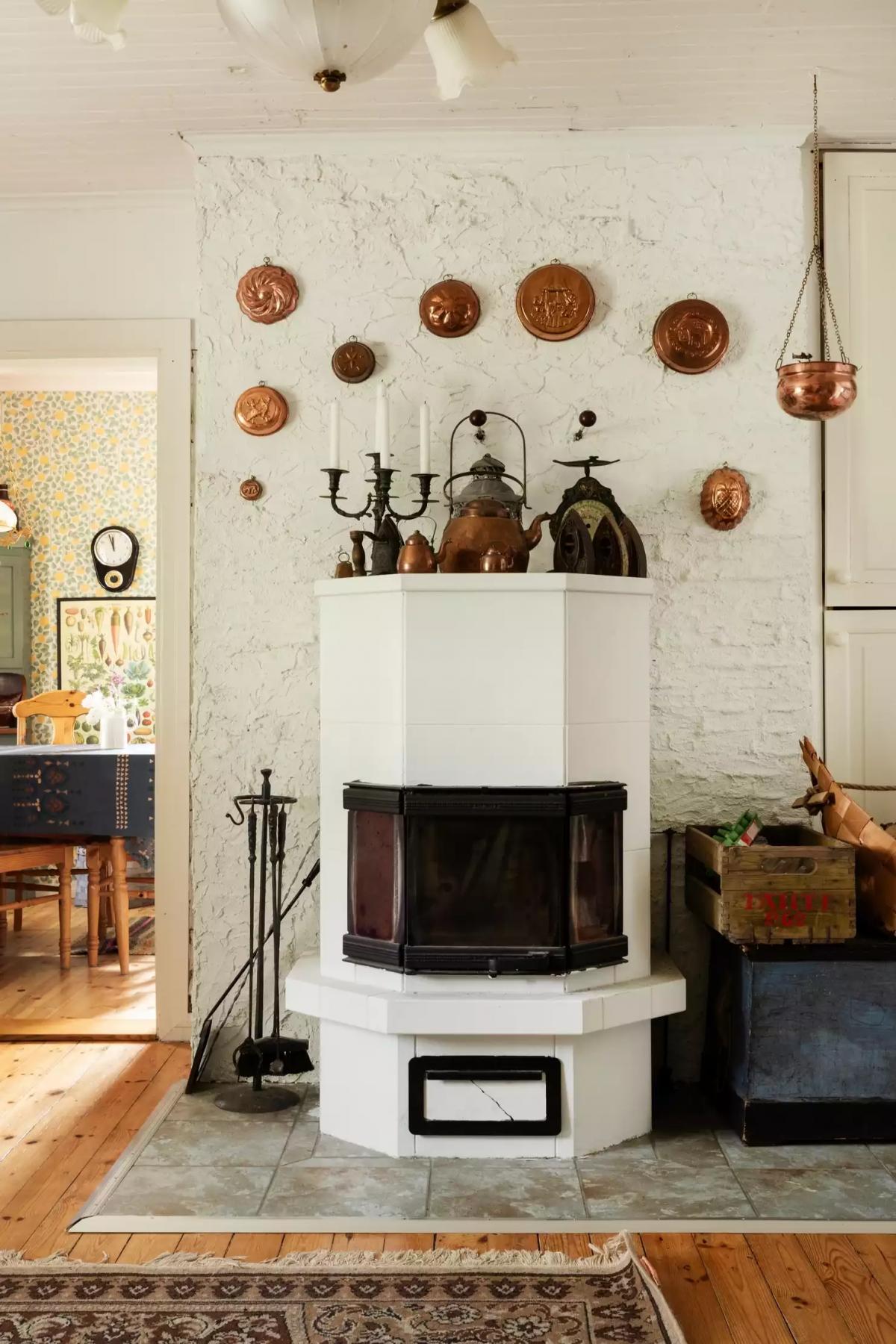 Stove in a Finnish house