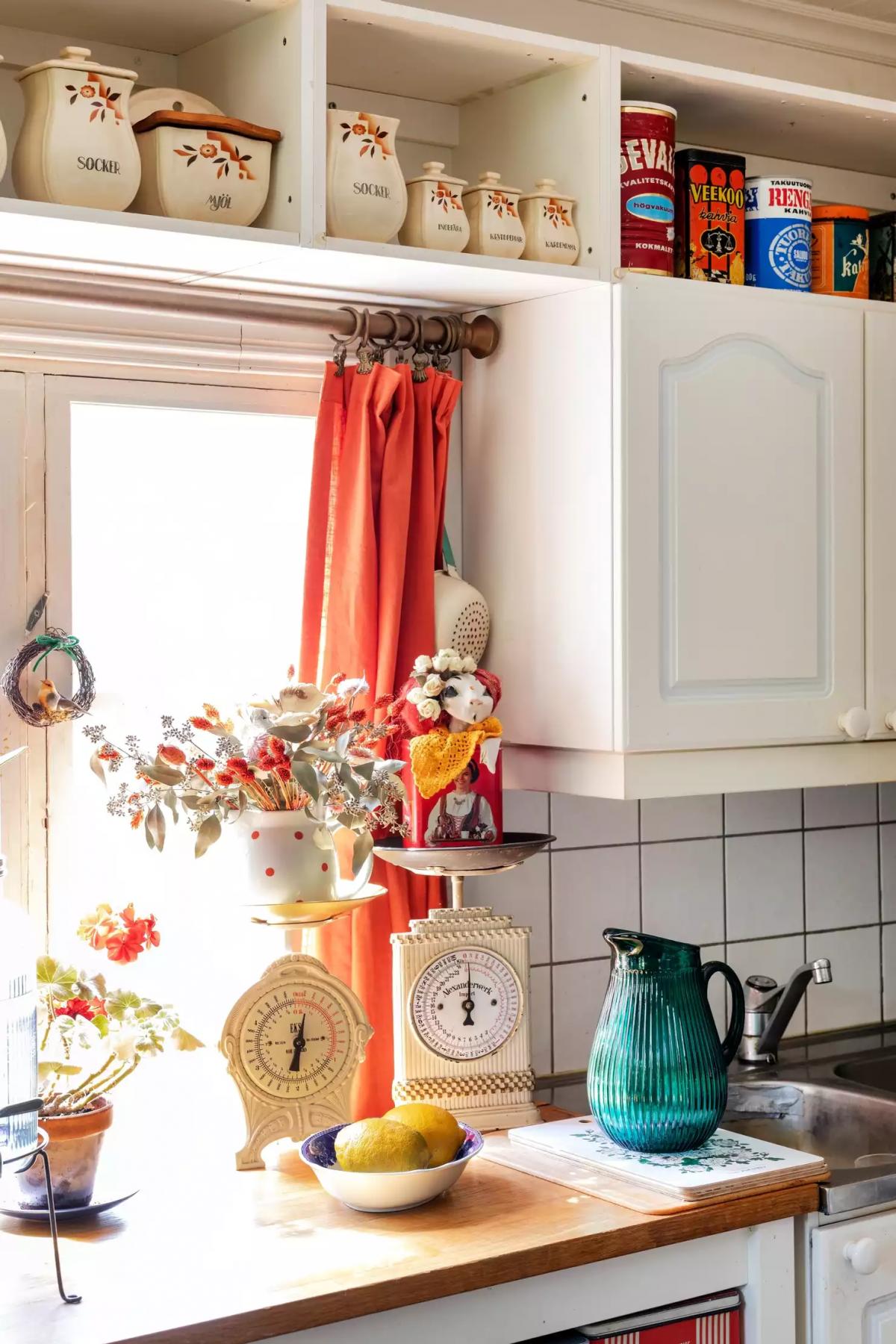 Interior details of a Finnish summer house