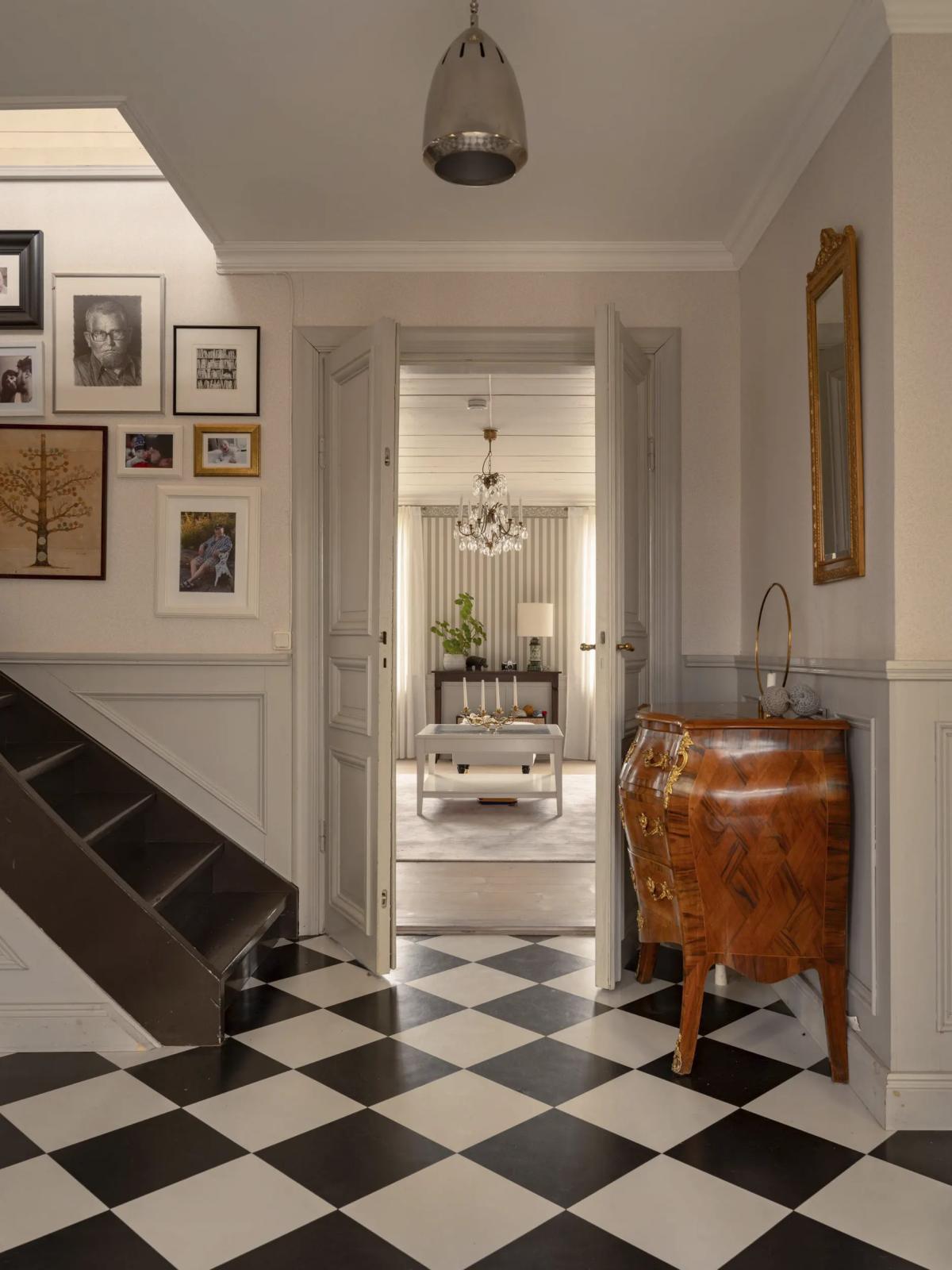 Hallway in a Swedish house