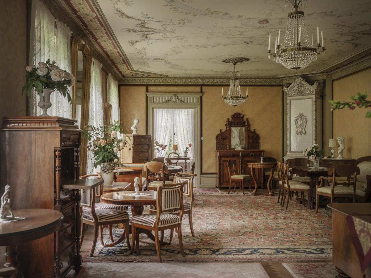 Large living room in a Swedish mansion