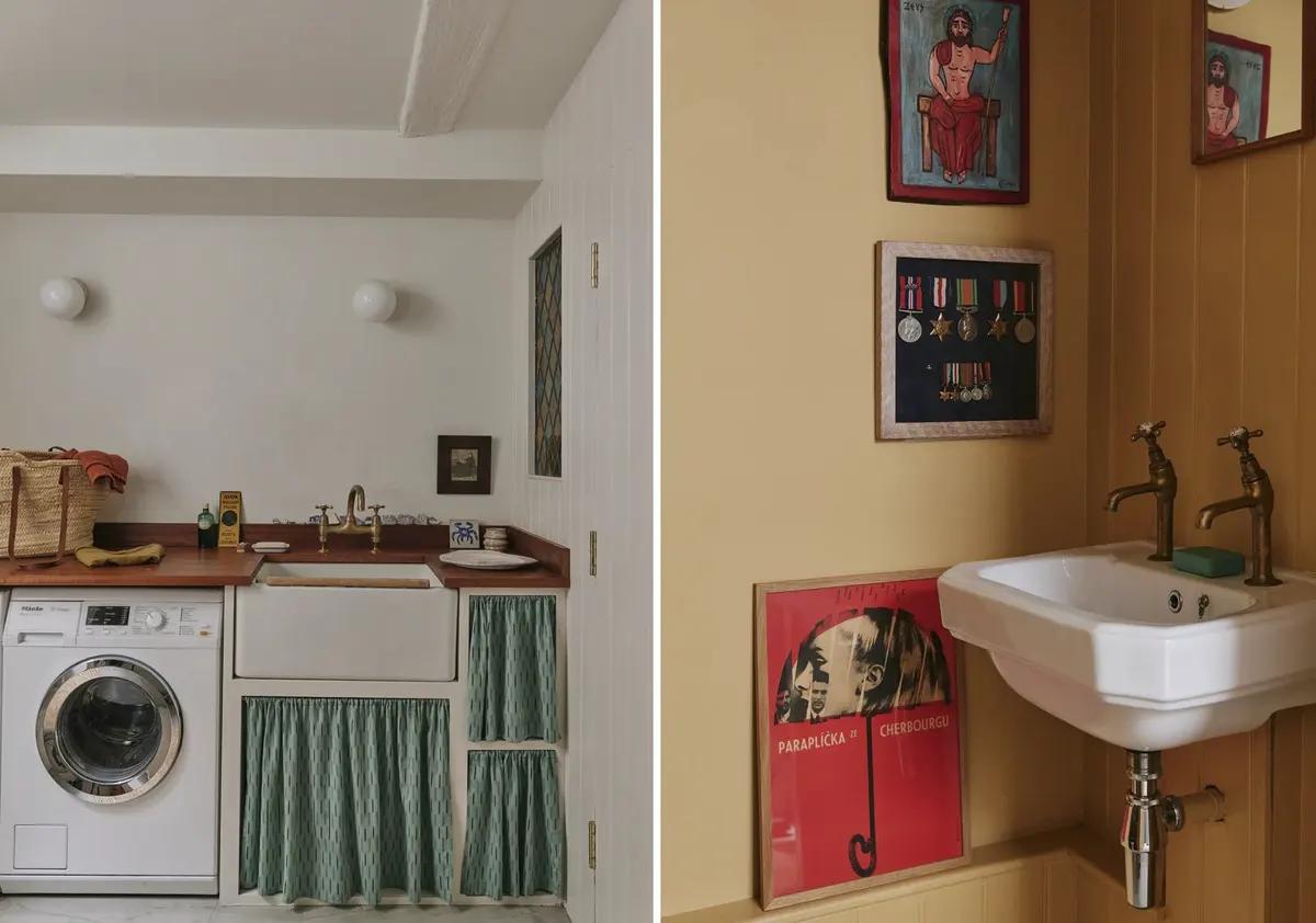 Laundry room in an English house