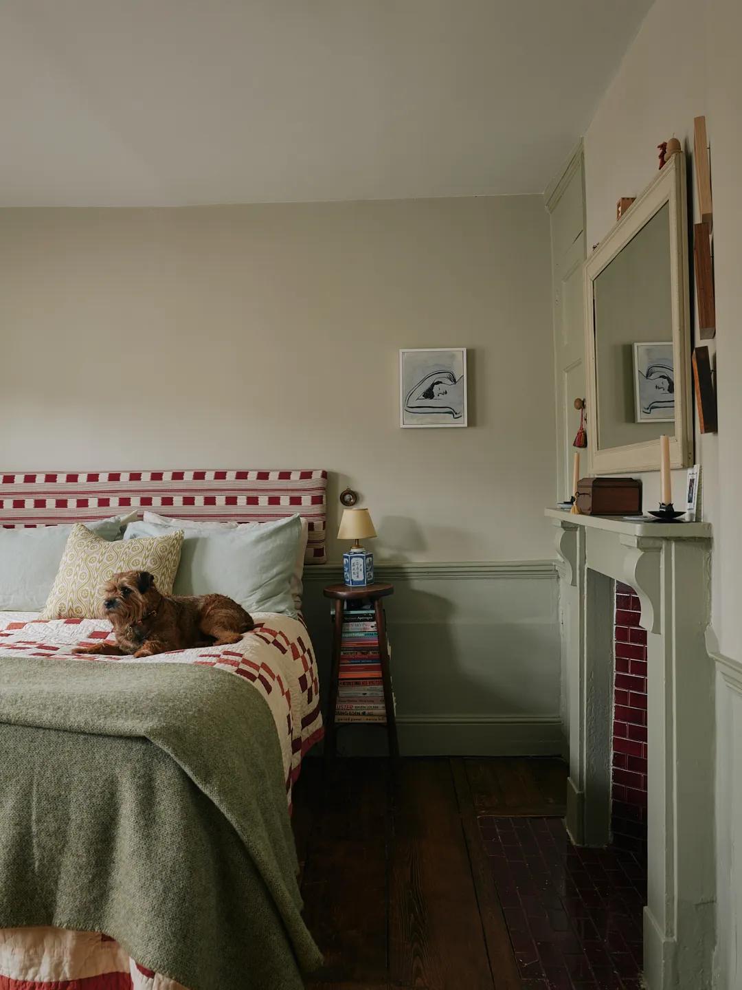 Bedroom interior in an English home