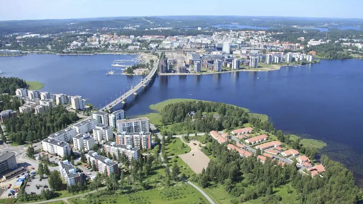 City of Jyväskylä from above