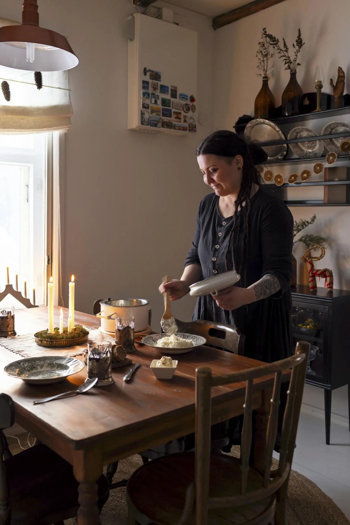 Jenna Pigg in her kitchen