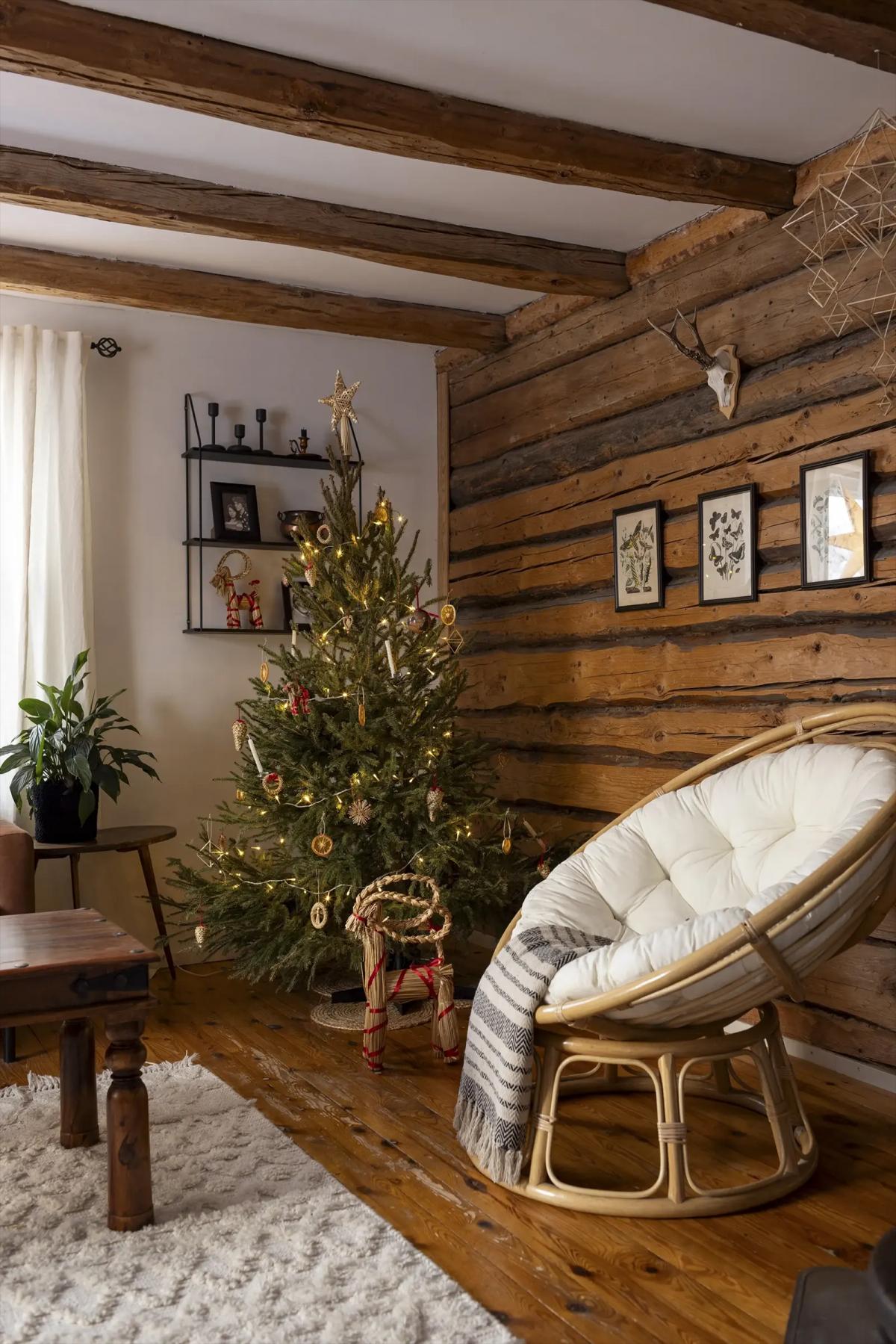 Christmas tree in a Finnish house