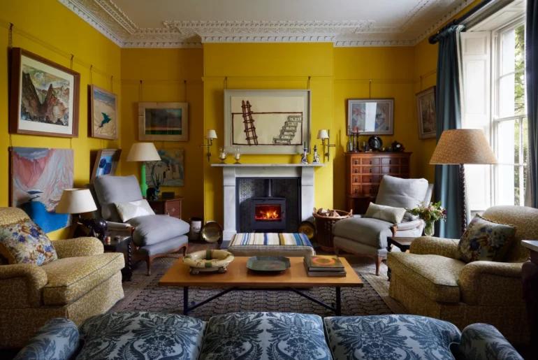 A 72-Year-Old British Decorator Showcases His 19th-Century Home: Inside, It's Luxurious