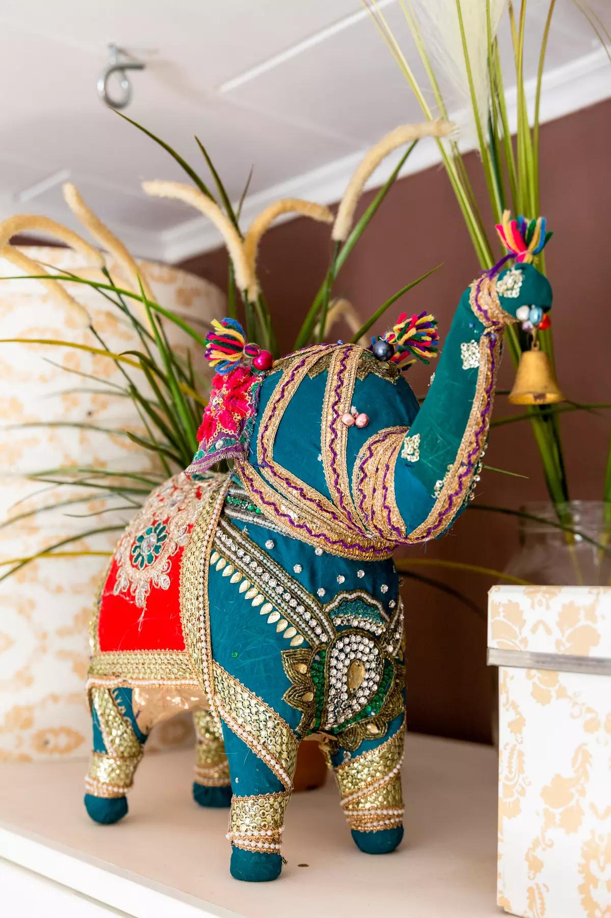 Decorative elephant figurine from India