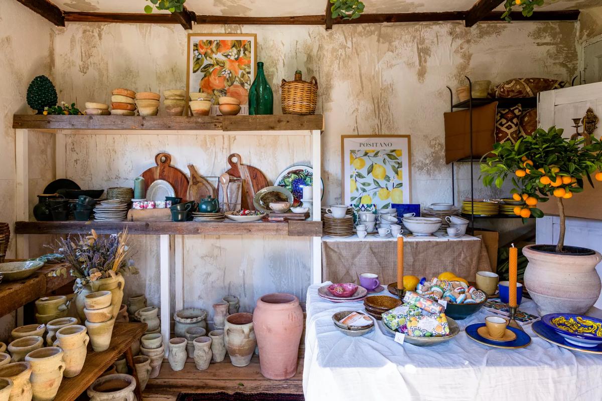 Handmade ceramics and vintage tableware collection