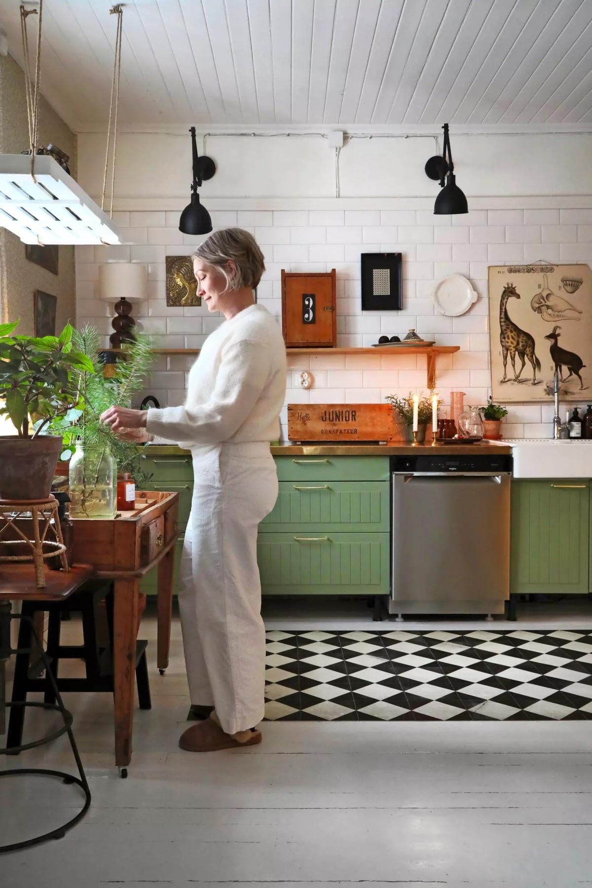 Kirsi Koivisto in the kitchen